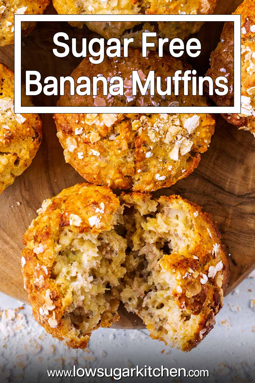 Sugar Free Banana Muffins - Low Sugar Kitchen